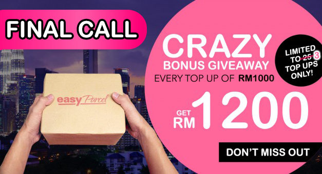 Final Call! Your Final Chance For Crazy Reload Bonus!