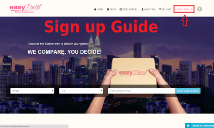 How To Sign Up An Account With EasyParcel