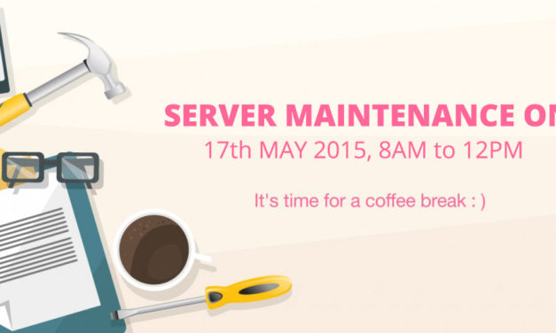 Maintenance on May 17, 8am