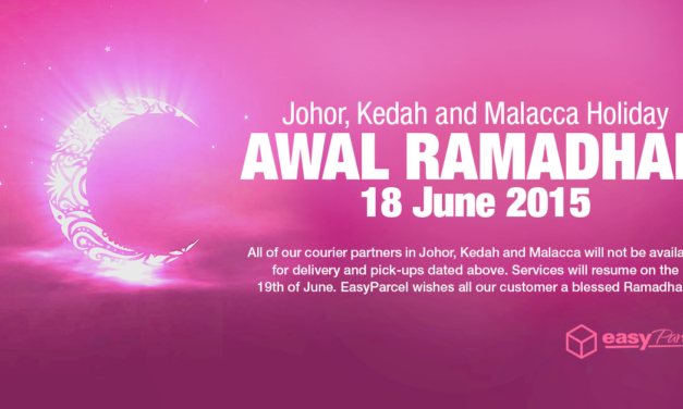 Awal Ramadhan – Holiday Notice