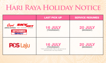 Holiday Notice- Hari Raya Aidilfitri