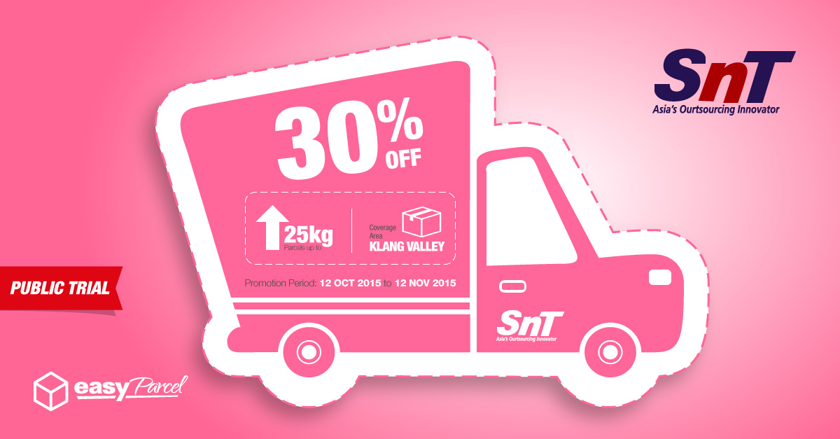 30% OFF SnT Global Delivery Rate [Public Trial]