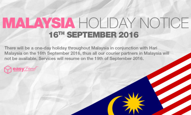 [HOLIDAY NOTICE] Hari Malaysia 2016