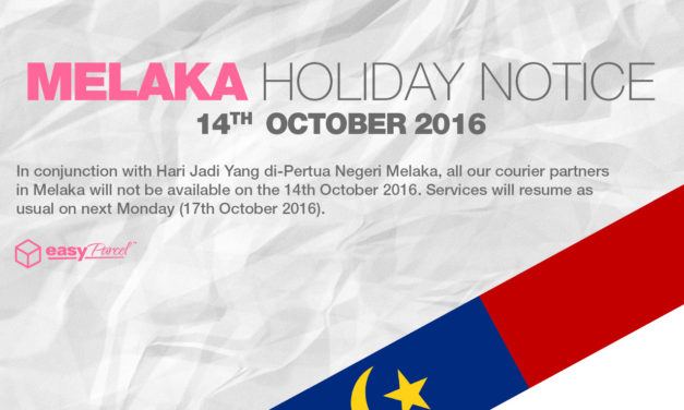 [HOLIDAY NOTICE] Hari Jadi Yang di-Pertua Negeri Melaka