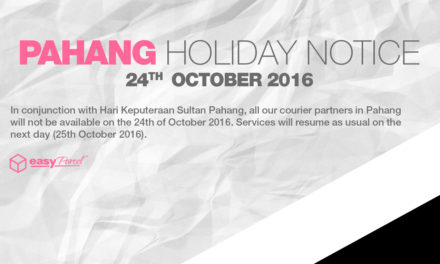 [HOLIDAY NOTICE] Hari Keputeraan Sultan Pahang