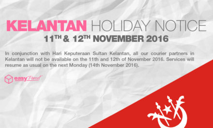 [Holiday Notice] Hari Keputeraan Sultan Kelantan