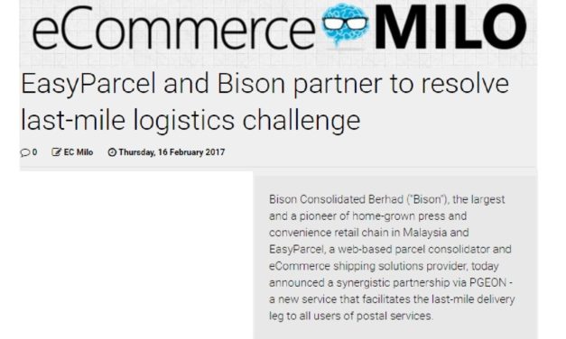 EasyParcel and Bison partner to resolve last-mile logistics challenge