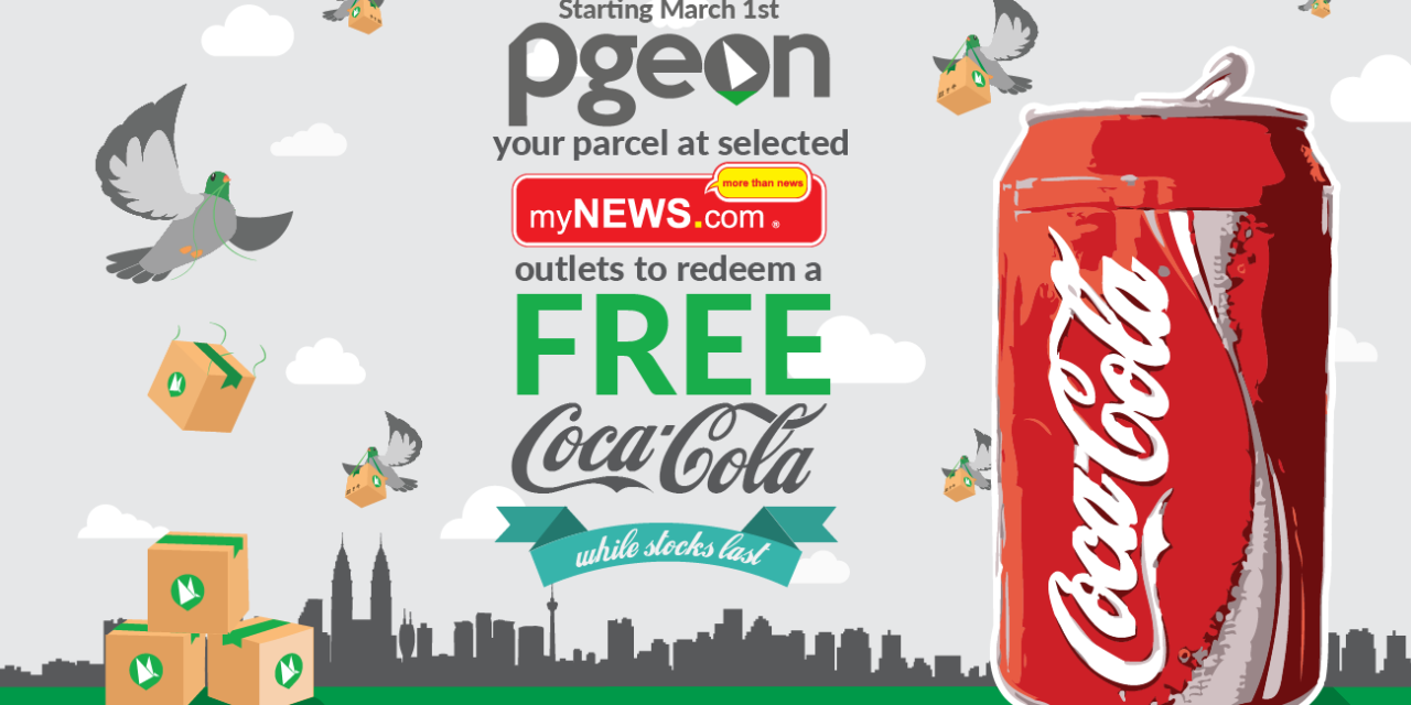 Officially Ended – [A THIRST-QUENCHING FREEBIE] Redeem Your FREE Can of Coke When You Pgeon Your Parcel at Selected myNEWS.com Outlets!