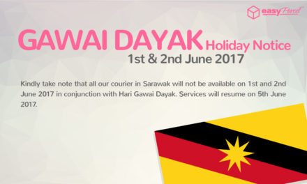 [HOLIDAY NOTICE] Hari Gawai Dayak