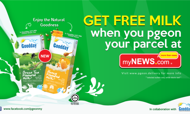 Freebies! Get Two Free Goodday Milk Drinks When You Pgeon Your Parcel at myNEWS.com*!