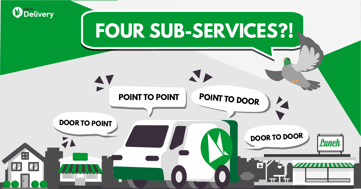 Pgeon Delivery Rolls Out 4 Sub-Services Starting From RM5 Only!