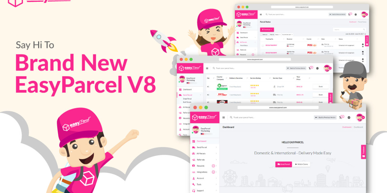 EasyParcel Beta Launches Version 8.0 to Make Booking Much More Easier