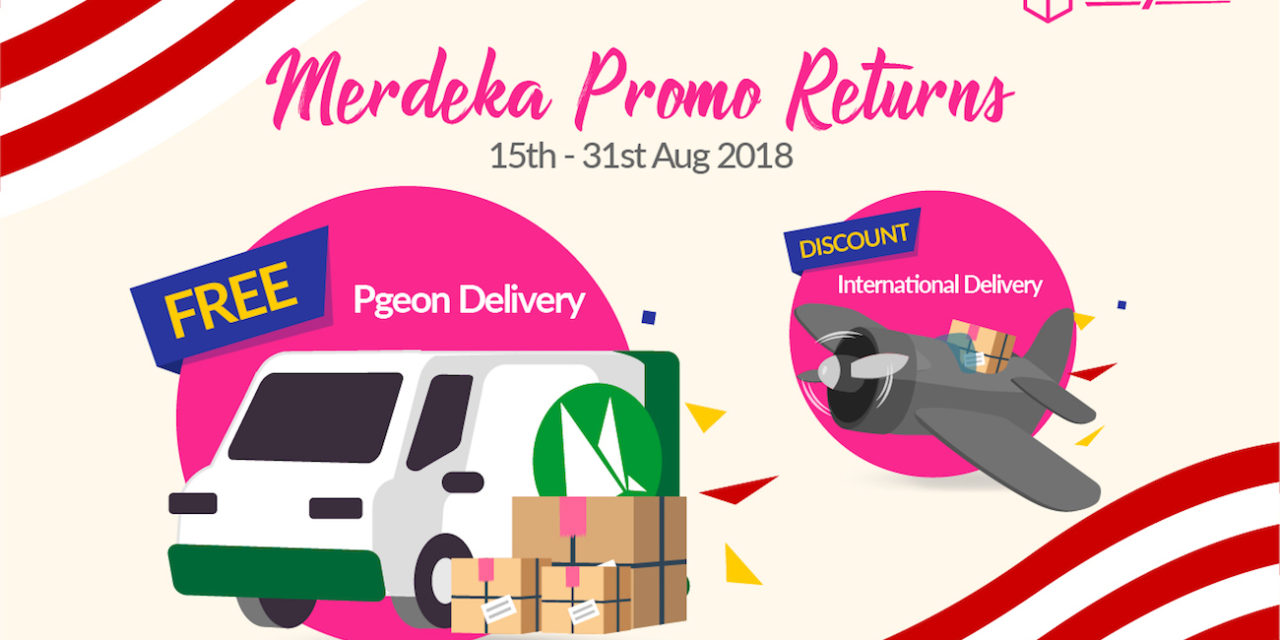 Merdeka Freebies Is Here: FREE Pgeon Delivery + DISCOUNT On International Delivery