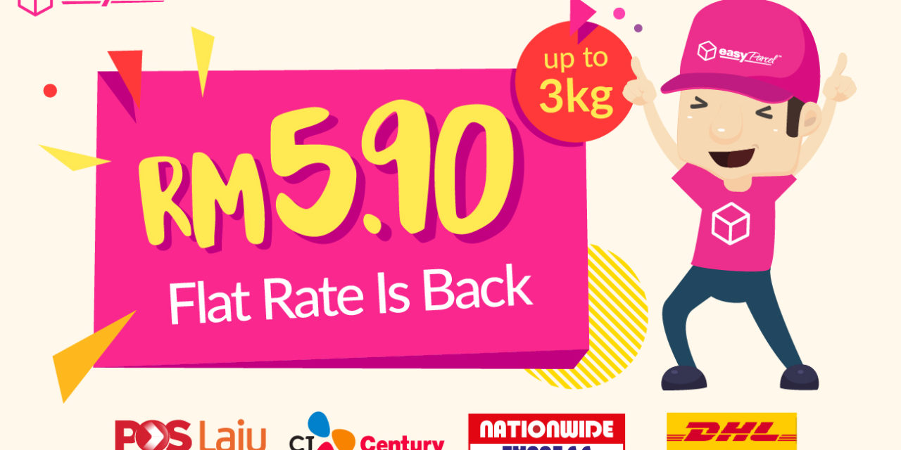 [CRAZY DEAL IS BACK] RM5.90 Flat-rate for Pos Laju, Nationwide, DHL eC and CJ Century