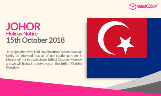 [HOLIDAY NOTICE] Hari Hol Almarhum Sultan Iskandar