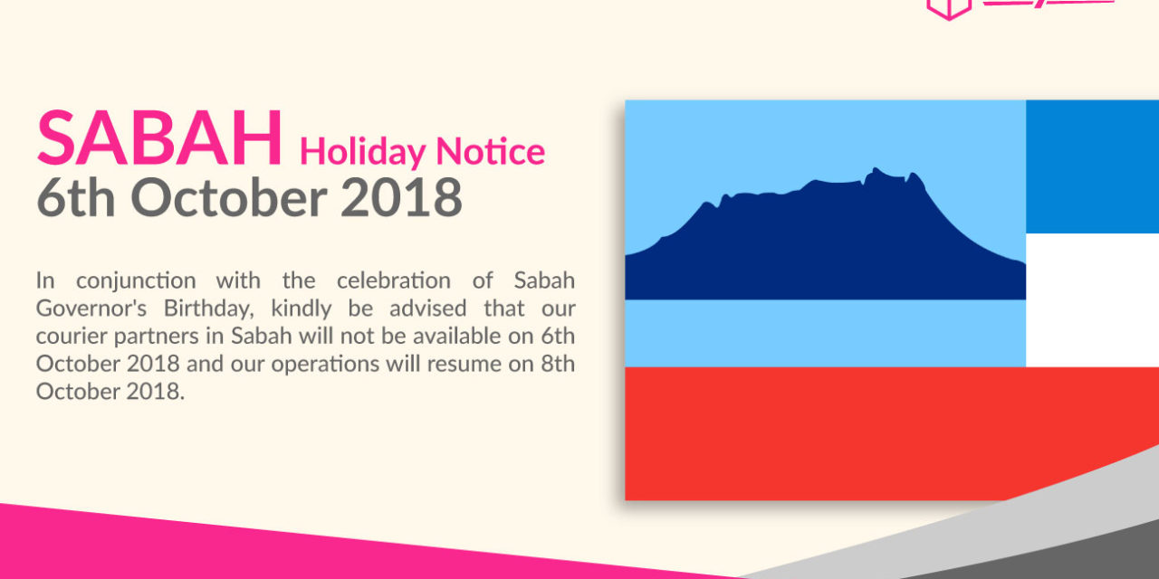 [HOLIDAY NOTICE] Sabah Governor’s Birthday